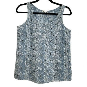 Guess by Georges Marciano Denim Embroidered Tank